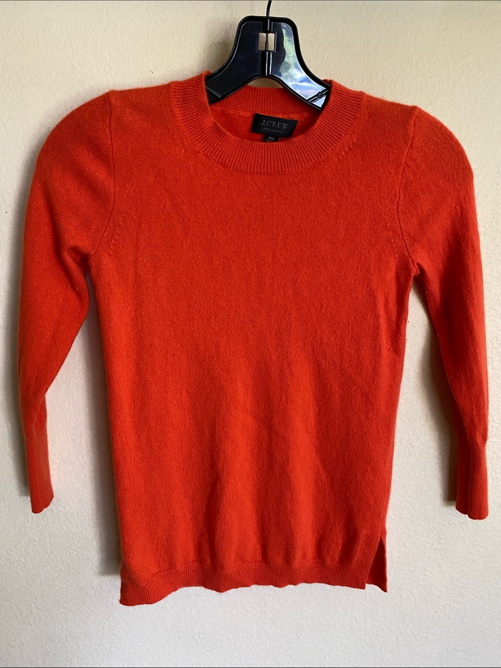 J. Crew Orange Cashmere Sweater